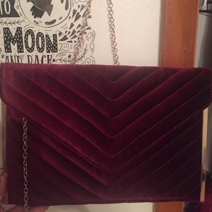 Burgundy Clutch